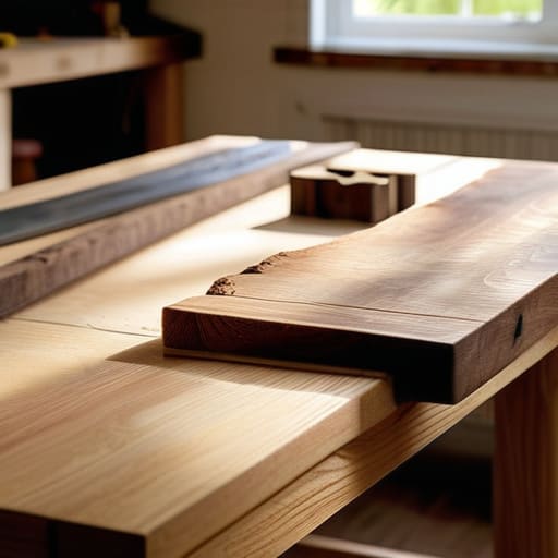 A solid workbench for woodworking projects.