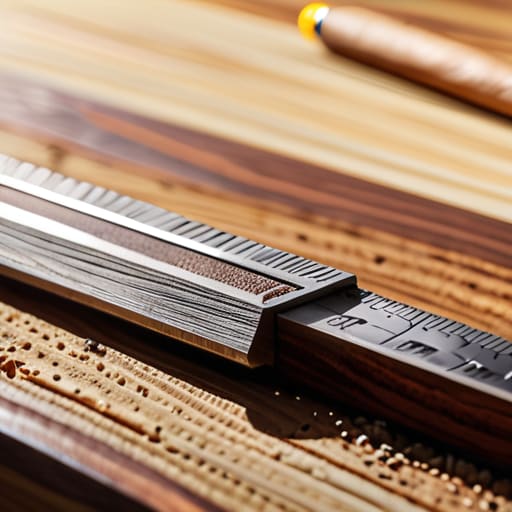 A Solid Combination Square for woodworking precision.